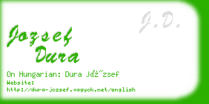 jozsef dura business card